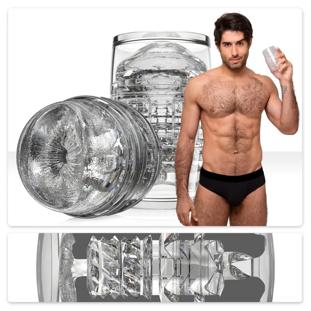 fleshlight-quickshot-diego-sans-masturbateur-bouche-transparent image 1