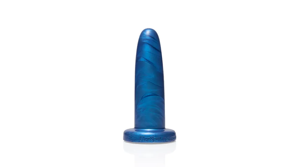 fleshlight-cobalt-lily-gode-silicone-small-bleu image 1