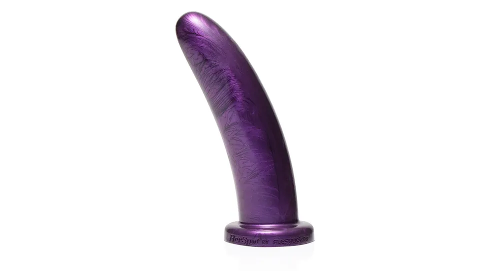 plum-orchid-gode-silicone-large-point-g-17-cm image 1