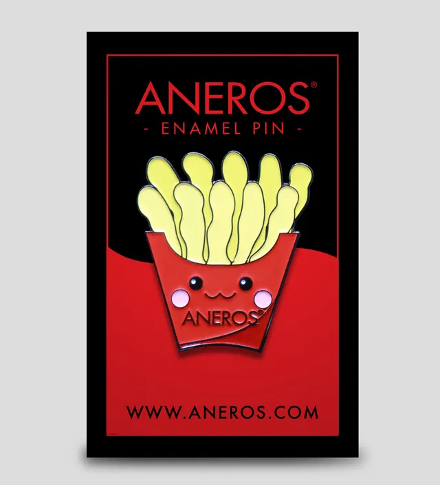 aneros-fries-pin-mail-badge-frites-prostate-booty image 1