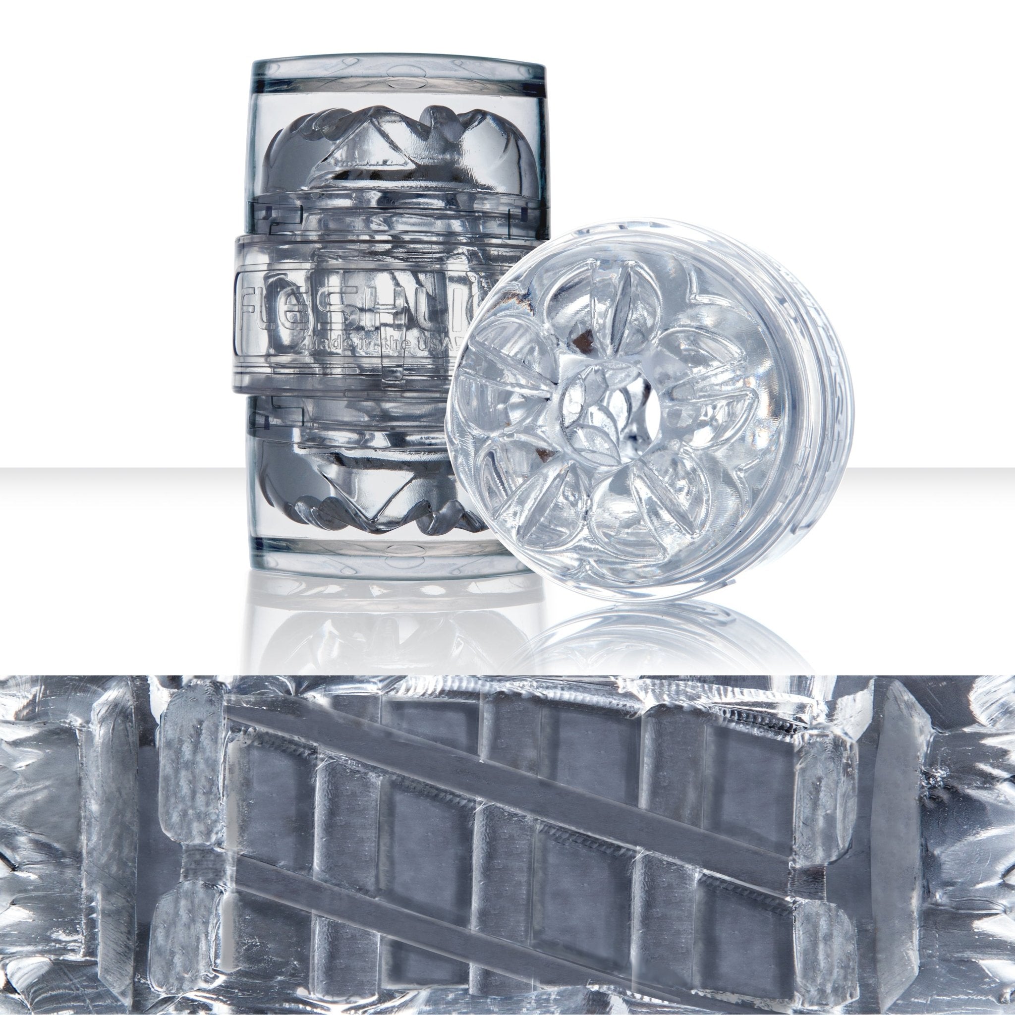fleshlight-quickshot-vantage-masturbateur-compact-transparent-ouvert image 2