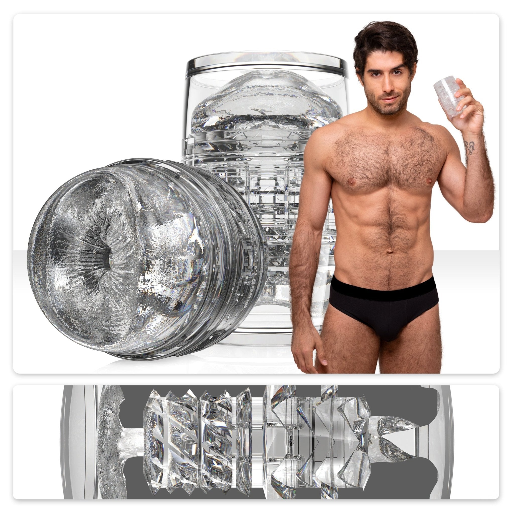 fleshlight-quickshot-diego-sans-masturbateur-bouche-transparent image 1