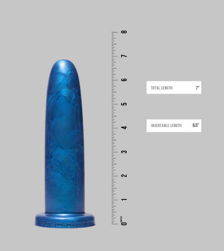 fleshlight-cobalt-lily-dildo-silicone-large-bleu image 7
