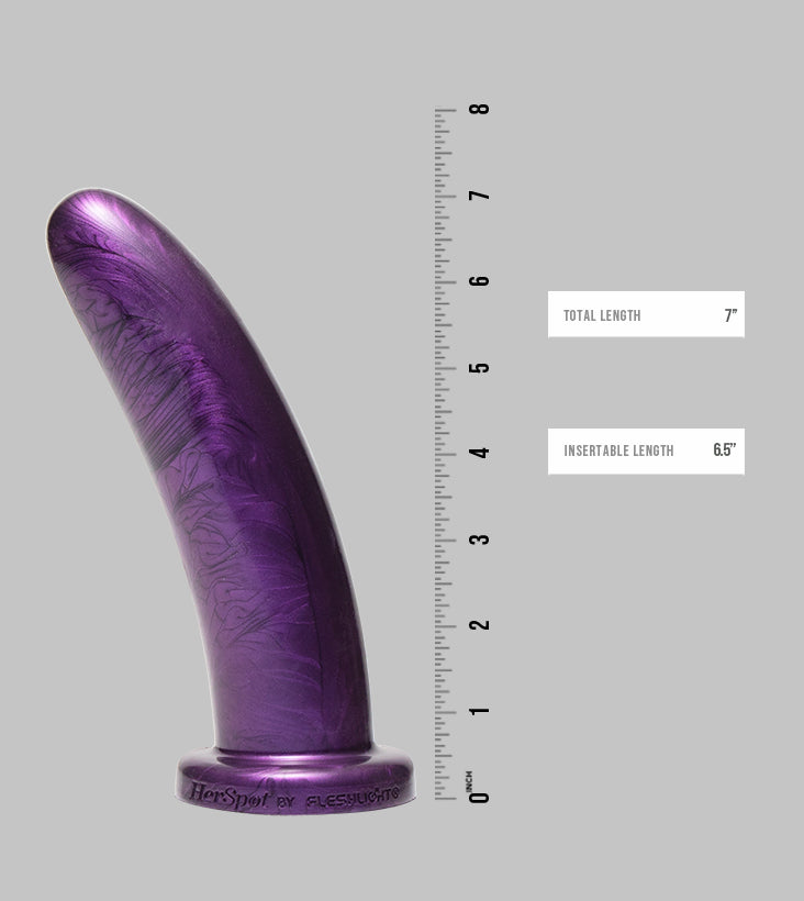 plum-orchid-gode-silicone-large-point-g-17-cm image 7